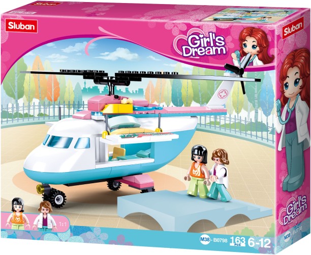 Sluban Girls Dream Helicopter Vehicles