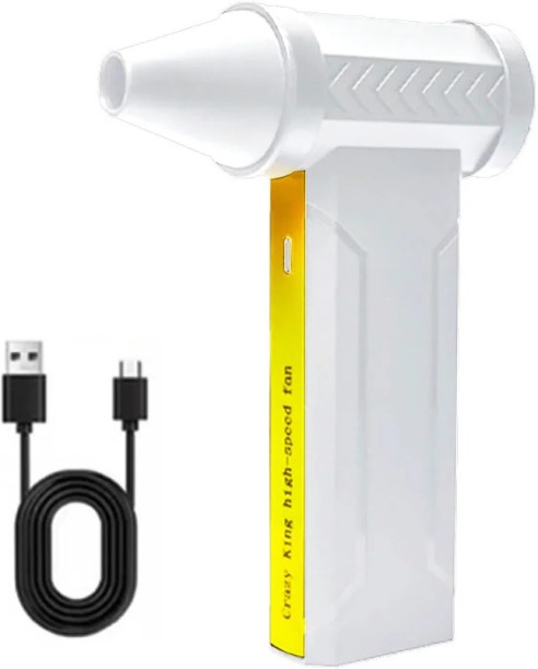 Max (160000RPM White)SuperMini Turbo Jet Fan 10000MAH Handheld Brushless Motor Generation Blower industrial Leaf Blower