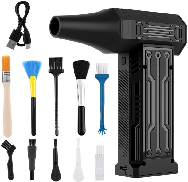 Max (1 set)X15 Turbo Fan Blower Handheld Mini Turbo Jet Fan,150000RPM Powerful air Blower Compressed air Leaf Blower