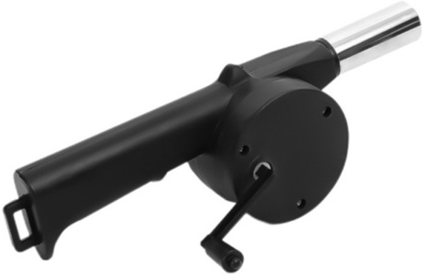 Max (black)BBQ Fan Air Blower Fast Fire Starter Portable Manual Hand Crank compatible Outdoor Picnic Camping Leaf Blower