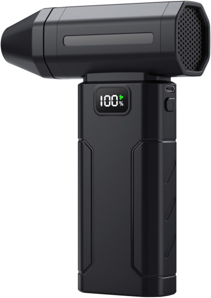 Max (Black)X8 New Dust Blower 450,000RPM High Speed Turbo Violent Fan 5-Speed Handheld Jet Blower with Screen Leaf Blower