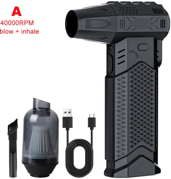 Max (A 400000RPM)Cordless Portable Air Duster Turbo Jet Fan Electric Air Blower Car Snow Blowing Garden Leaf Blower