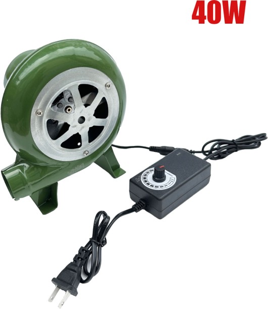 Max (40W)Electric Blower Fan BBQ Fan Suitable compatible Barbecue Mini Blacksmith compatibleges Blower with Leaf Blower