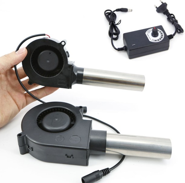 Max (7530)type BBQ Fan Small blower Blast Engine Air Collecting Adjustable Speed Cooking Tool extend mouth Leaf Blower