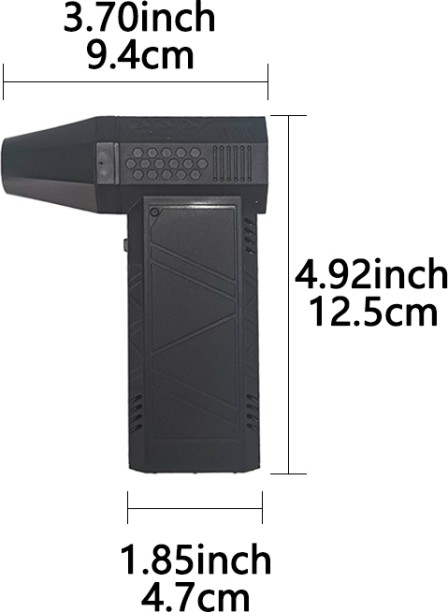 Max (black)3 Gear Adjustable 130000RPM Wind Speed 52m/s Car Computer Cleaning Blower Tool Mini compatible Leaf Blower