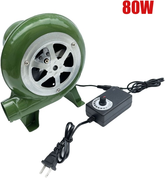 Max (80W)Electric Blower Fan BBQ Fan Suitable compatible Barbecue Mini Blacksmith compatibleges Blower with Leaf Blower
