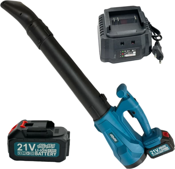 al&afa 6 Speed Cordless Dust/Leaf Blower With 2 x 21V Batteries & Charger Leaf Blower