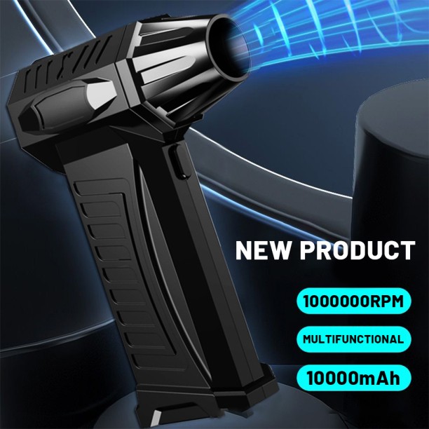 Max (80W vacuum kit)Powerful 1000000 RPM Turbo Fan Air Blower Portable Wireless Dust Cleaner TypeC Charging Leaf Blower