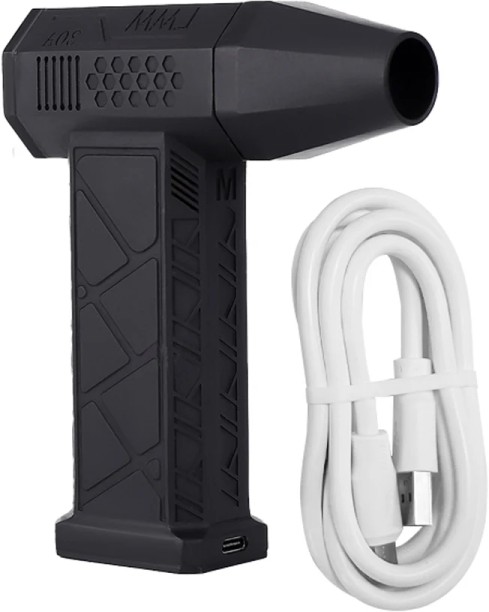 Max (Black 1)Air blower Turbo Jet Fan Brushless Motor Handheld Duct Fan 52M/S Portable Type-C Charging Leaf Blower