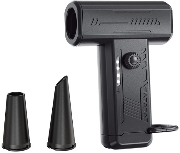 Max (black)Handheld Keyboard Dust Remover Blower - 130K RPM High-Speed Turbo Fan with LED Light compatible Leaf Blower