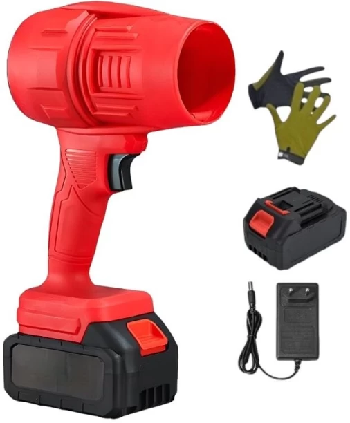 ZQI 120000 RPM Cordless Handheld Air Blower, Rechargeable Battery & Gloves Air Blower