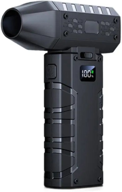 Max (Gray)Mini Air Blower 160000 RPM Handheld Electric Turbo Speed Wind LED with Display 52m/s Motor Brushless Leaf Blower