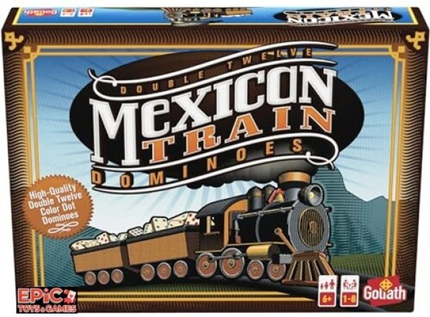 Epic Games MEXICAN TRAIN DOMINOES Party & Fun Games Board Game
