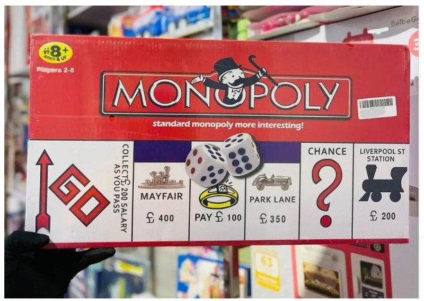 Monopoly Classic Family Board Game – 2 to 8 Players, Ages 8+ Money & Assets Games Board Game