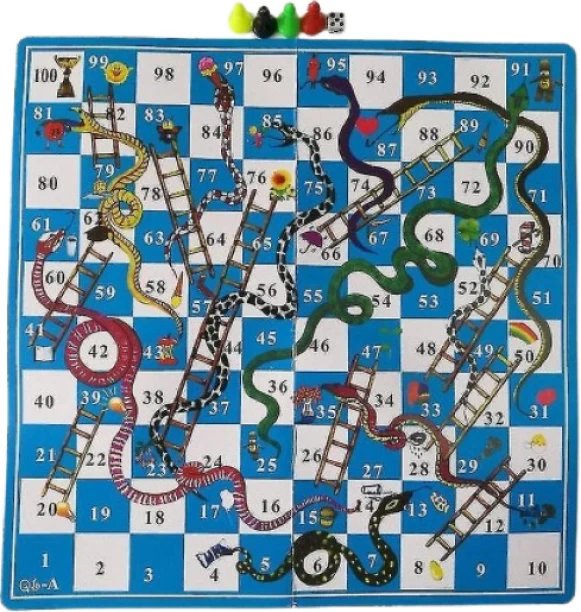 Generic Snake and Ladder Dice Game Board Game