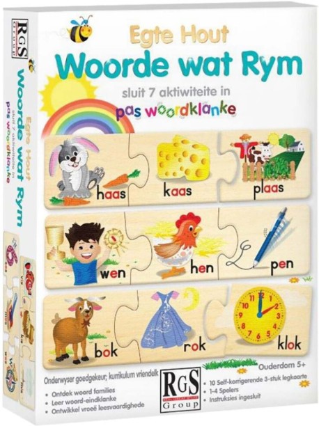 RSG Group Woorde Wat Rym Educational Board Games Board Game