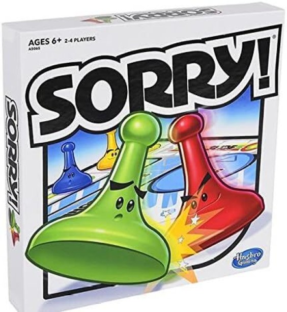 Hasbro Gaming Sorry Board Game Party & Fun Games Board Game