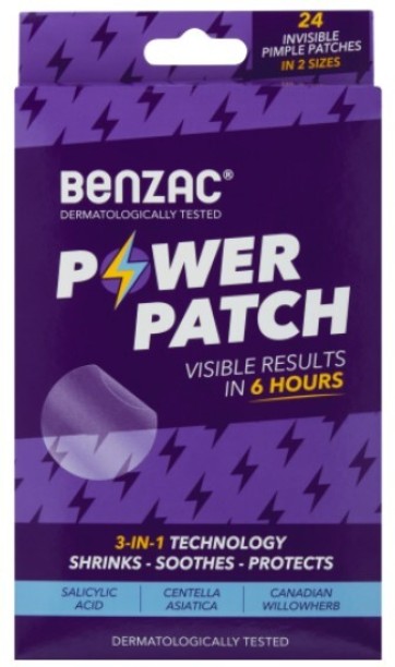 Benzac 3-in-1 Power Patch 24s For Acne & Pimples Patch