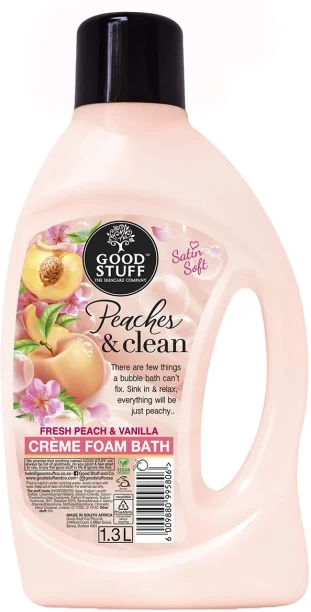 Good Stuff Satin Soft Peaches & Clean Foam Bath Body Wash