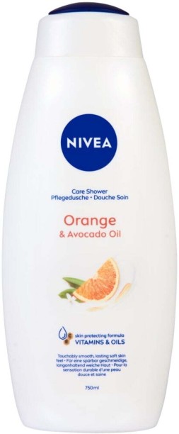 Nivea Orange & Avocado Oil Caring Shower Cream Body Wash