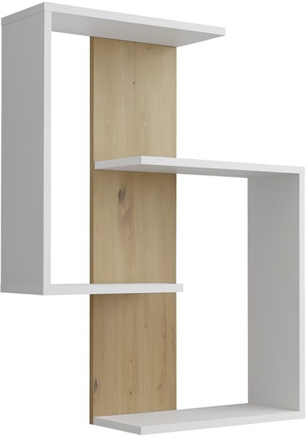 Decorum & Co Alvik Display Wall Shelf Melamine Wall-mounting Book Shelf