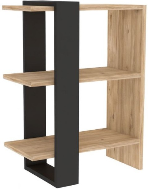 Decorum & Co Arden Frame 2-Tier Bookcase Melamine Free Standing Book Shelf