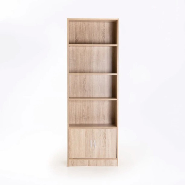 VIVIDITTO Particle Board w/PU Colour Paper Laminate Free Standing Book Shelf