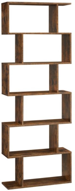 Bragg Bilboa 6-Tier MDF Freestanding Book Shelf