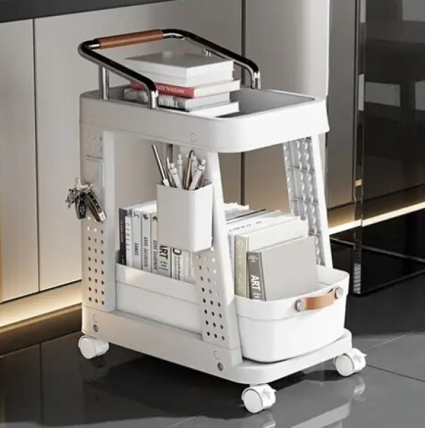 MR Furniture steel, PVC Free Standing Book Shelf