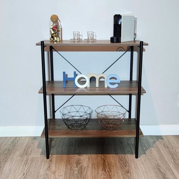 Click Furniture Nicole Bookcase Metal Free Standing Book Shelf