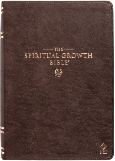 NLT Spiritual Growth Bible For Men - Brown by NLT Spiritual Growth Bible For Men - Brown