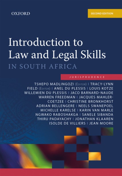 INTRODUCTION TO LAW AND LEGAL SKILLS IN SA by DU PLESSIS A