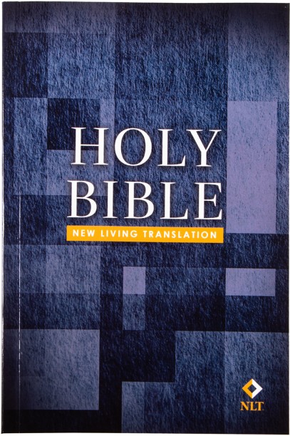 NLT Bible - Blue Blocks Design - Paperback by NLT Bible - Blue Blocks Design - Paperback