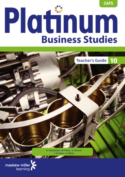Platinum business studies: Gr 10: Teacher's guide by A, Chanderdeo, M Pilane