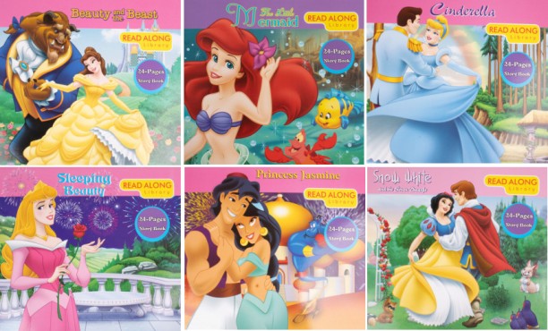 6 PC Disney Princess Book Collection by N;A