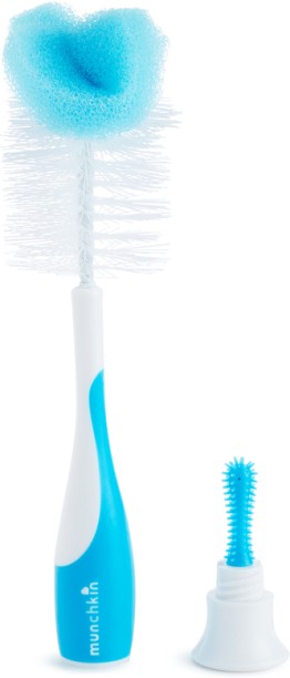 Munchkin Sponge Bottle Brush - BLUE Bottle Cleaner