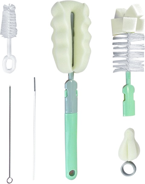 Heartdeco Baby Bottle Nipple Cleaner Brush Set Bottle Cleaner