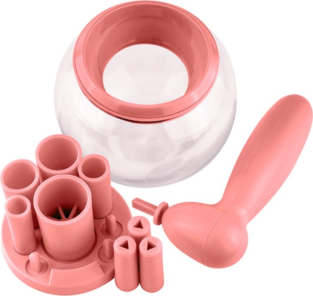 ALANES Portable Electric Makeup Brush Cleaner Dryer-Pink Bottle Cleaner