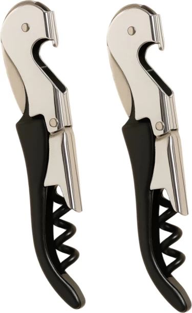 Wobuciko Stainless Steel Wine Bottle Opener 2 Piece Bottle Opener Set