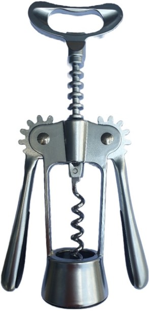 Takme Home Silver Wine Corkscrew Bottle Opener