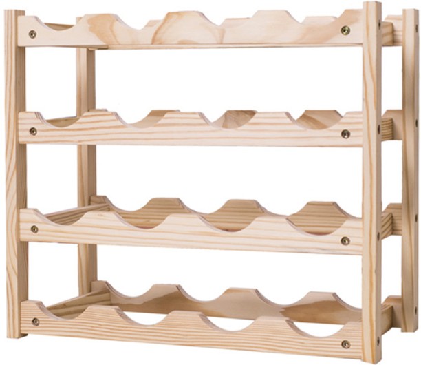 ALANES Wooden Bottle Rack