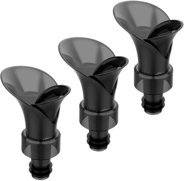Wobuciko 2-in-1 Wine Stopper & Wine Pourer ,3 Pieces Polypropylene Bottle Stopper