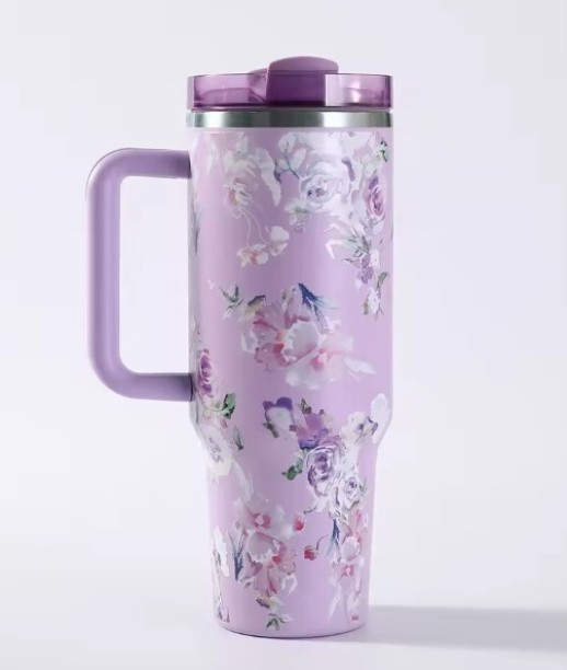 Generic Tumbler With Handle and Straw 1200 ml Bottle