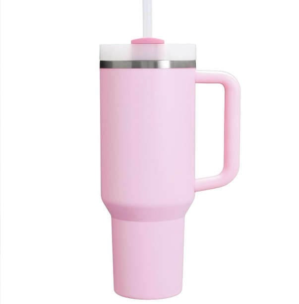 ELCTRO WORLD 1.2L Tumbler with Handle Straw Lid, Stainless Steel Travel Mug 1200 ml Flask