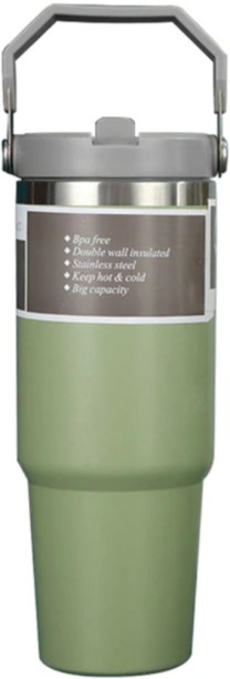 SpSp Stainless Steel Tumbler with Straw, Vacuum Insulated Water Bottle 890 ml Bottle