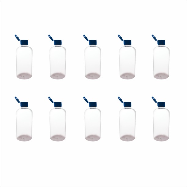 More & More 10 x 500ml Clear PET Bottles with Flip-Top Caps - Bulk Pack 500 ml Bottle