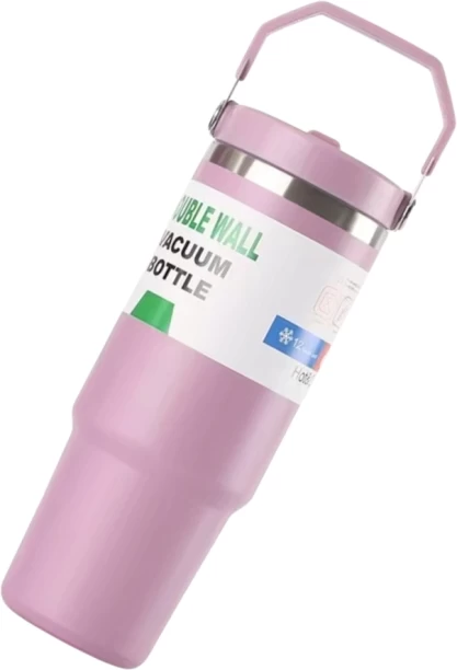 Generic Pink Double Wall Vacuum Bottle 900ml 900 ml Bottle