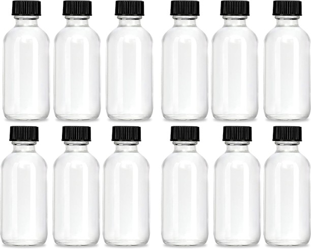 Cart In Mart 12 Pack Small Clear Glass Bottles 60ml Small Clear Glass Bottles 60 ml Bottle