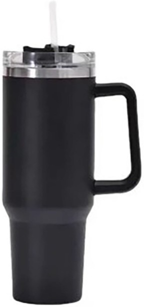 UNIQUE Coffee MUG Double Wall Vacuum Flask with Straw 1200 ml Bottle