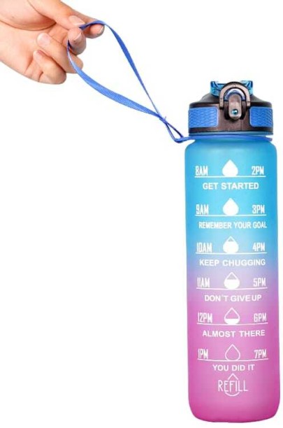 Credbase Time-marked Motivational Water Bottle 1000 ml Bottle